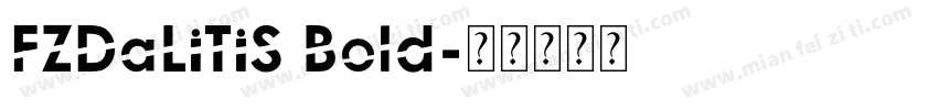 FZDaLiTiS Bold字体转换